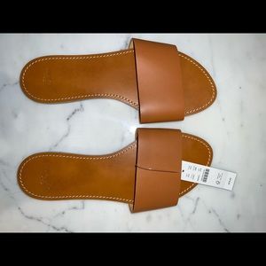 Tan leather sandals